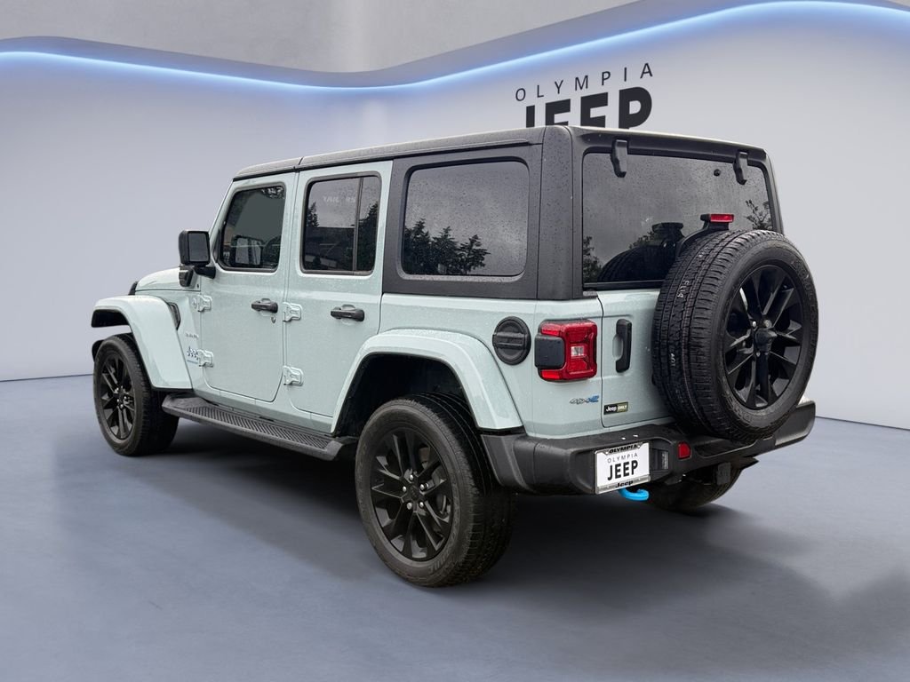 Used 2023 Gray Jeep Sahara 4xe image 3