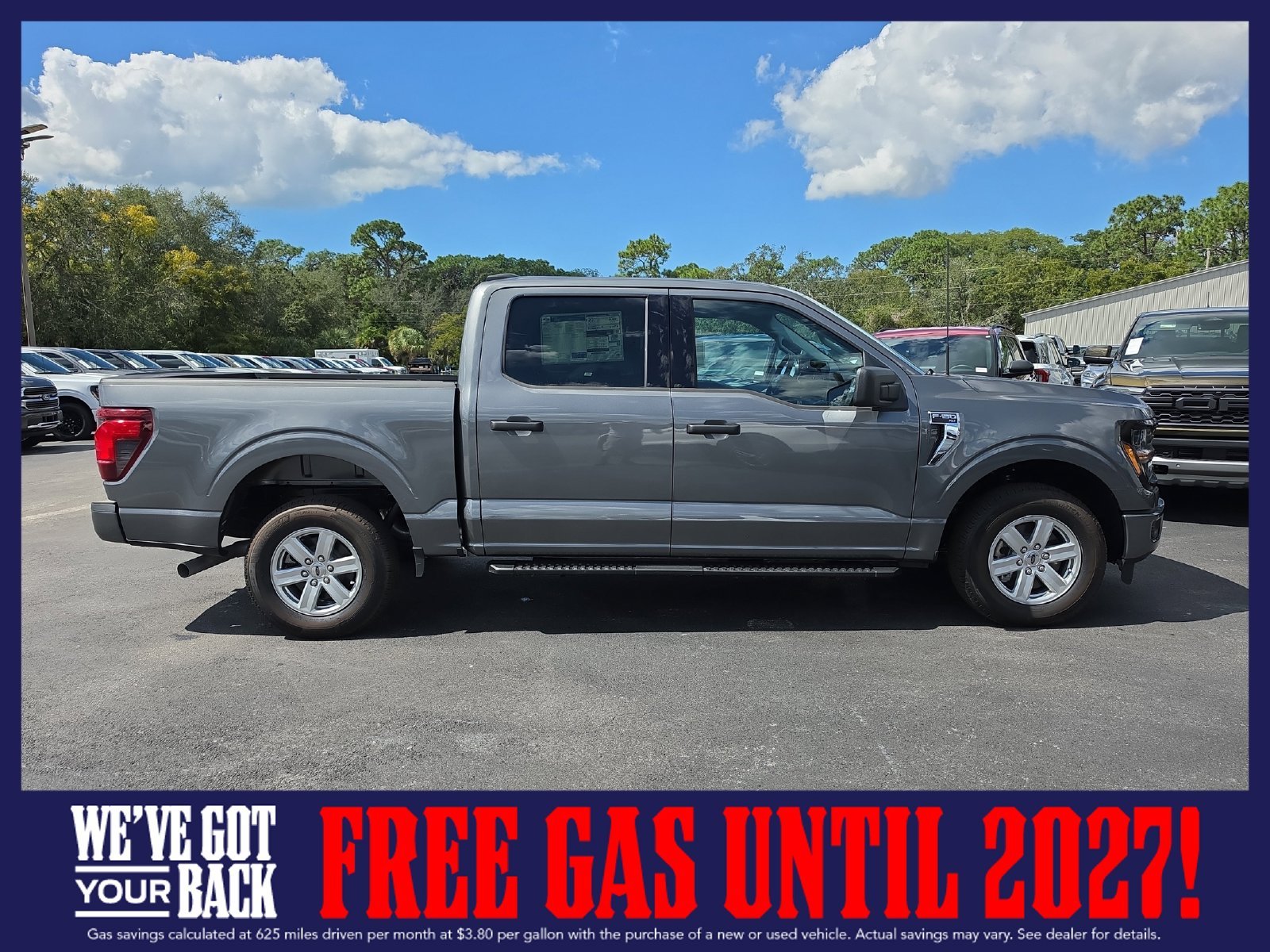 New 2026 Carbonized Gray Metallic Ford XLT image 3