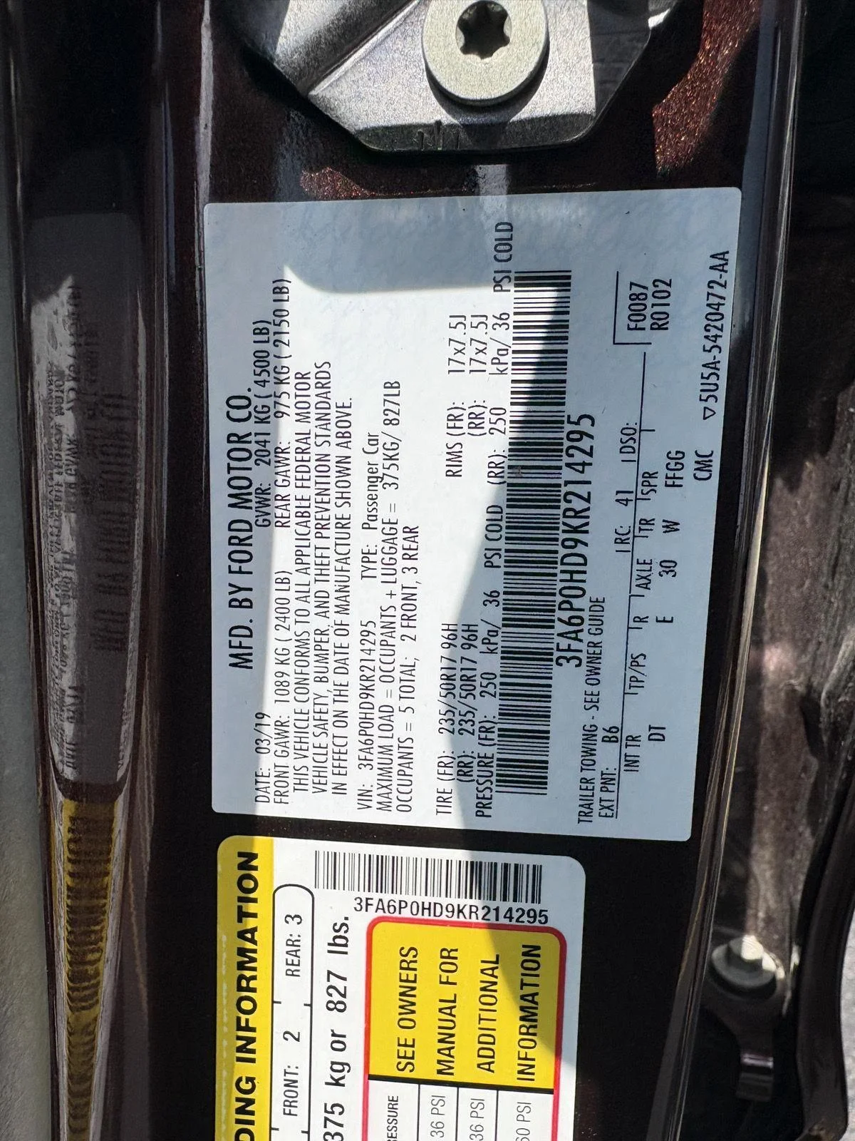 Used 2019 Rich Copper Metallic Tinted Clearcoat Ford SE image 17