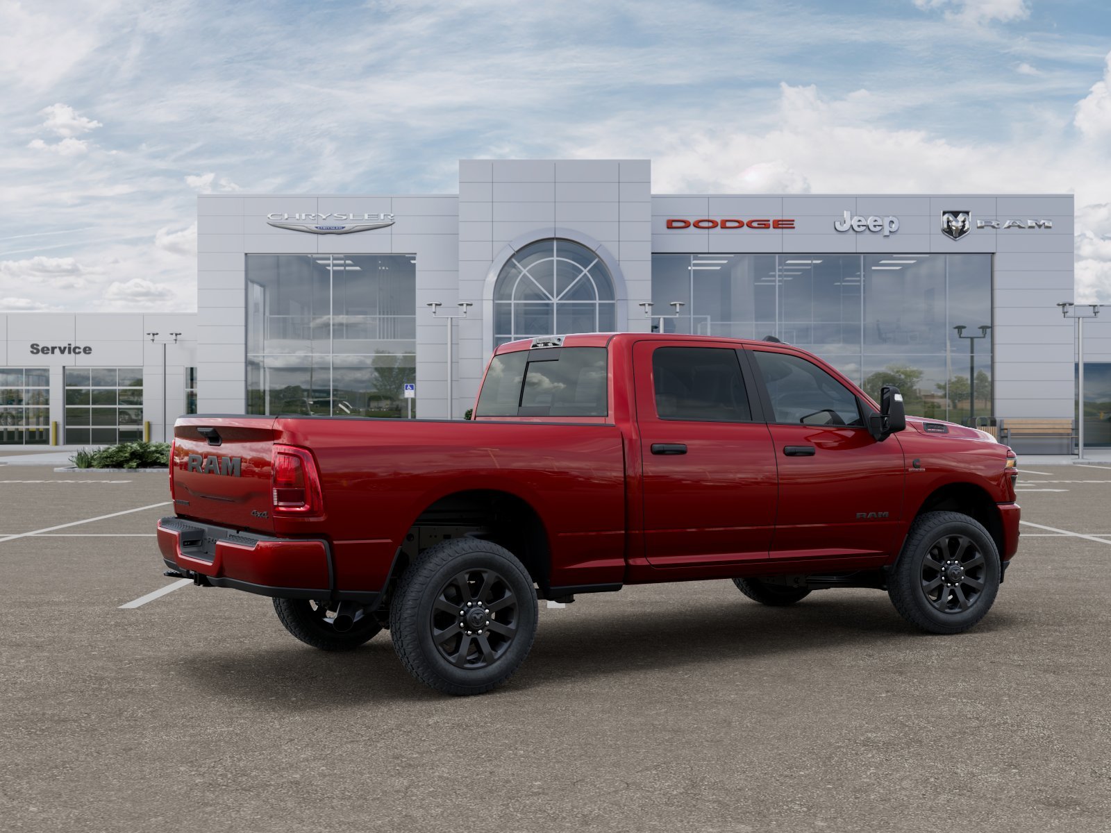 New 2026 Molten Red Pearl-Coat Exterior Paint RAM Big Horn image 19
