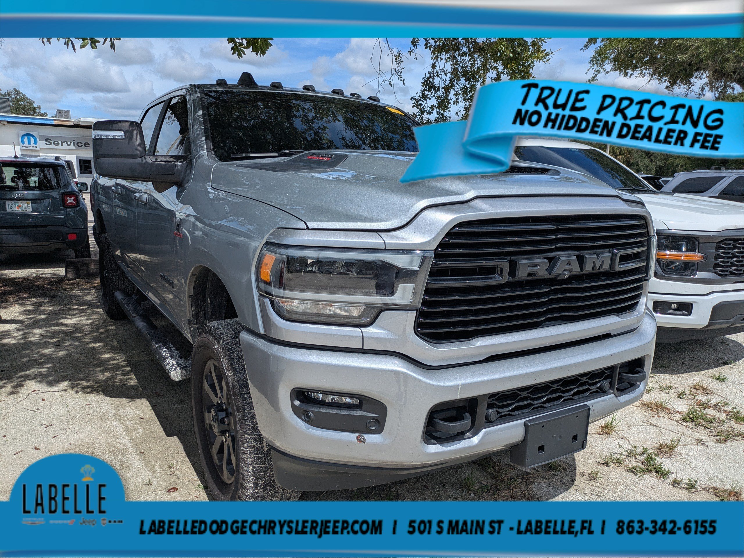 Used 2024 Billet Silver Metallic Clearcoat Ram Laramie image 1