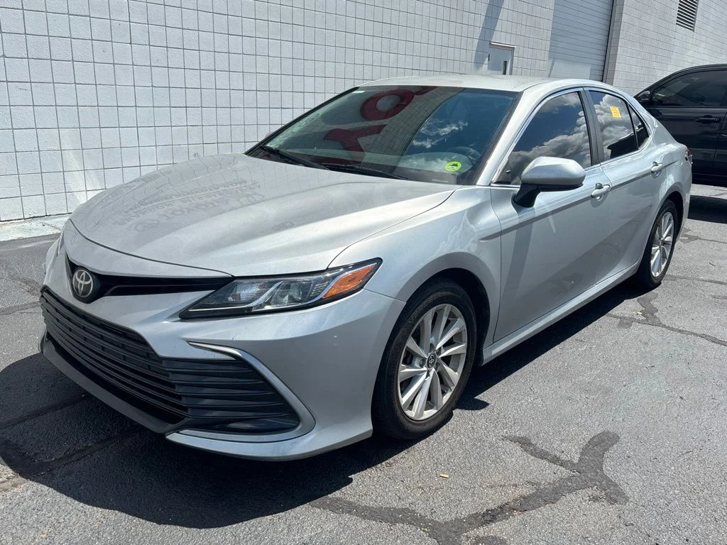 Used 2021 Silver Toyota LE image 1