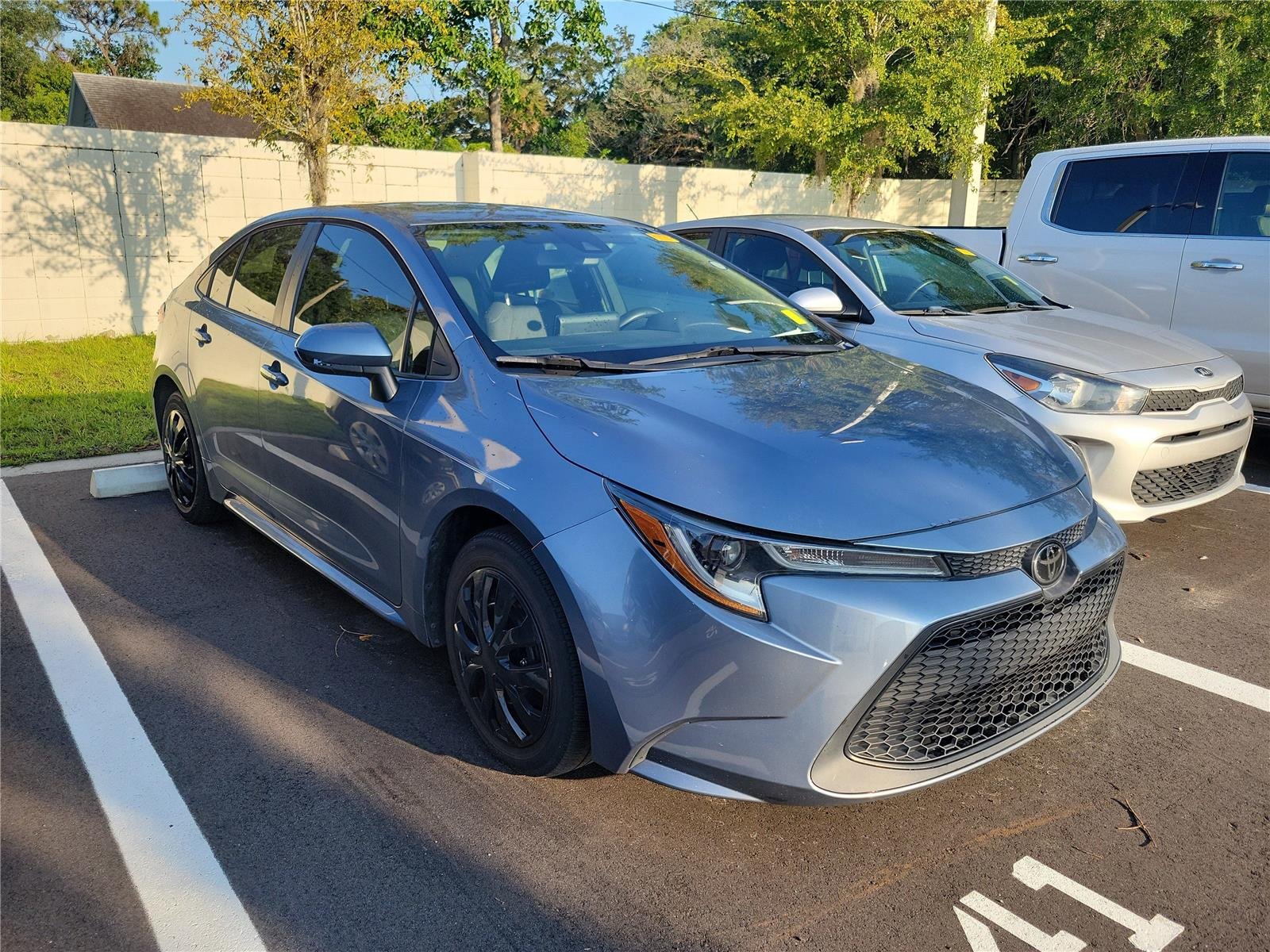 Used 2022 Celestite Gray Metallic Toyota LE image 4
