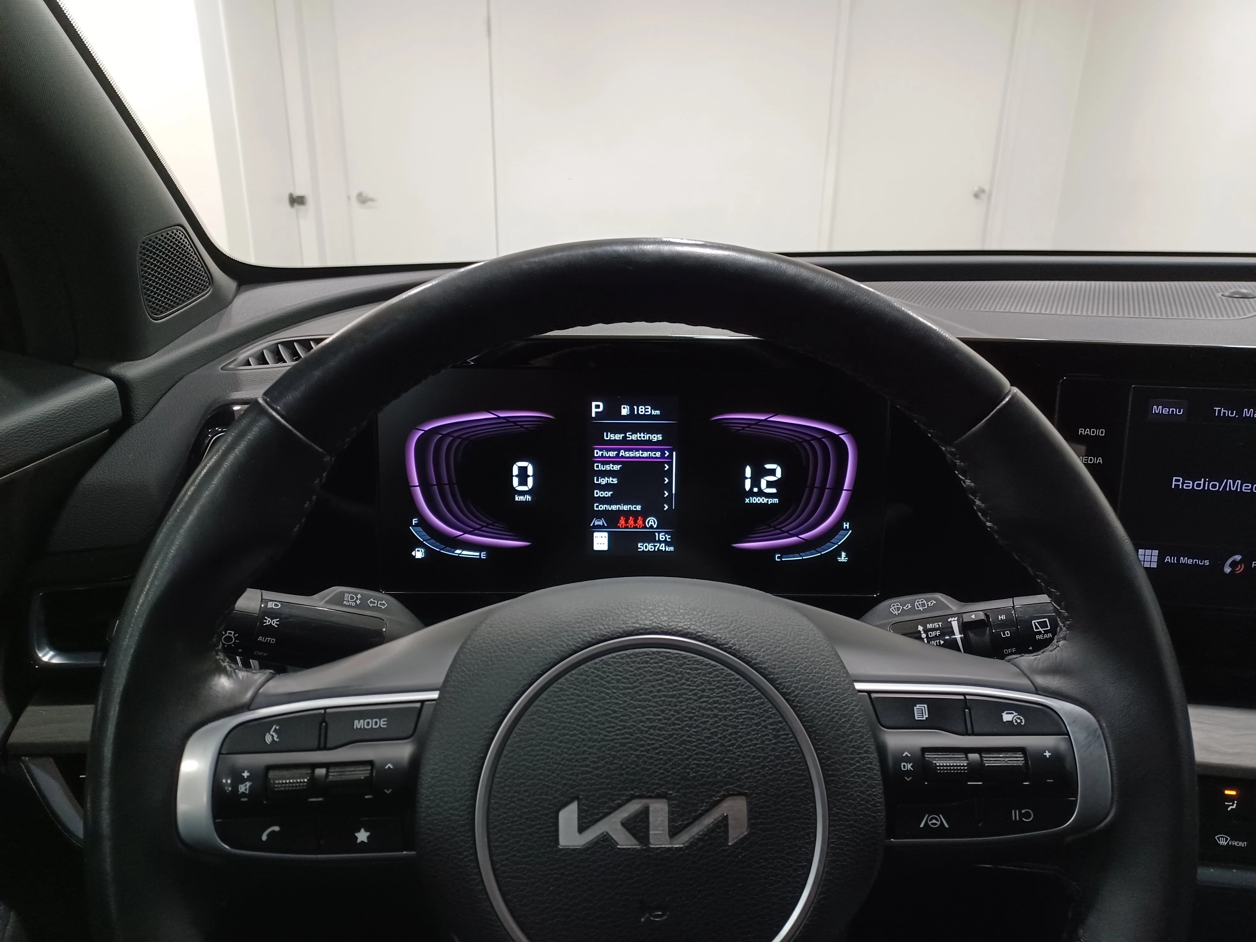 Certified Used 2023 Fusion Black Kia X-Line *Adaptive Cruise | Remote Start | Htd Lthr & Wheel | Blind Spot Detection | Lane Keep Assist image 13