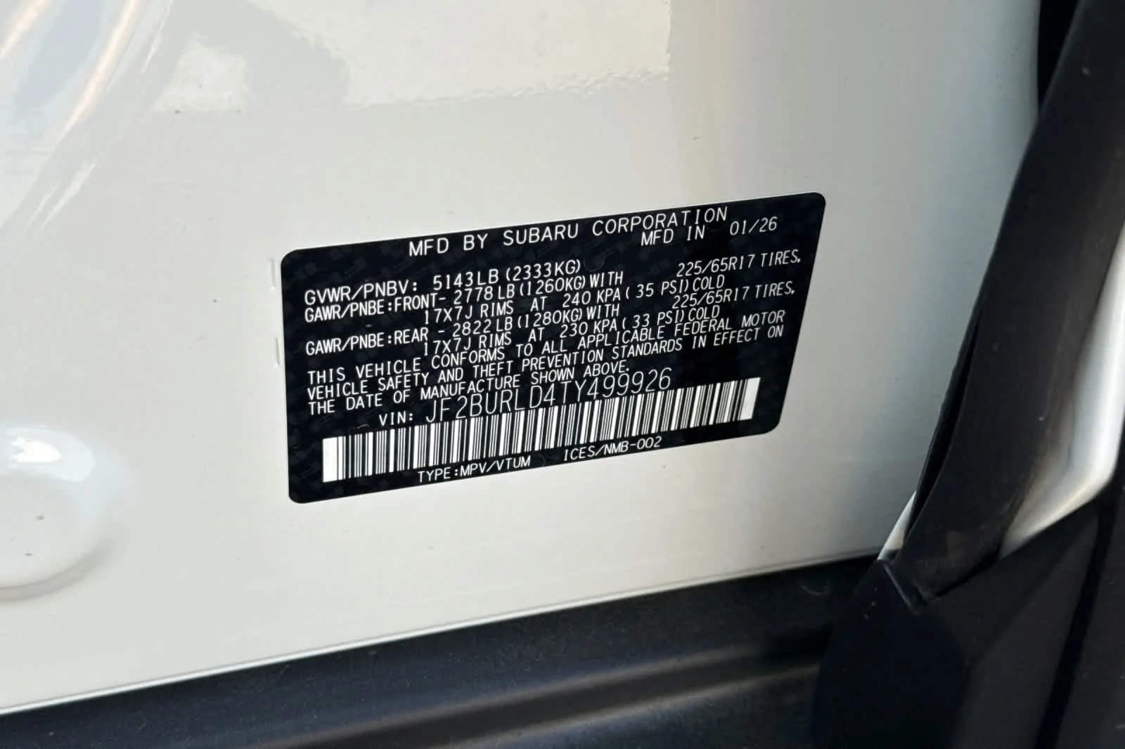 New 2026 CRYSTAL WHITE PEARL Subaru Wilderness image 27