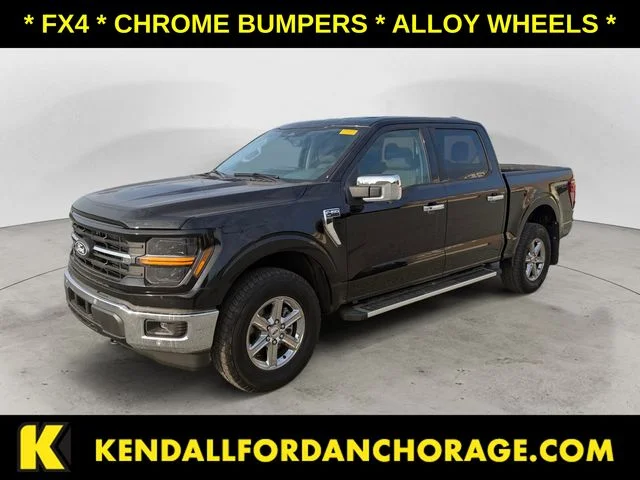 Certified Used 2025 Agate Black Metallic Ford XLT image 1