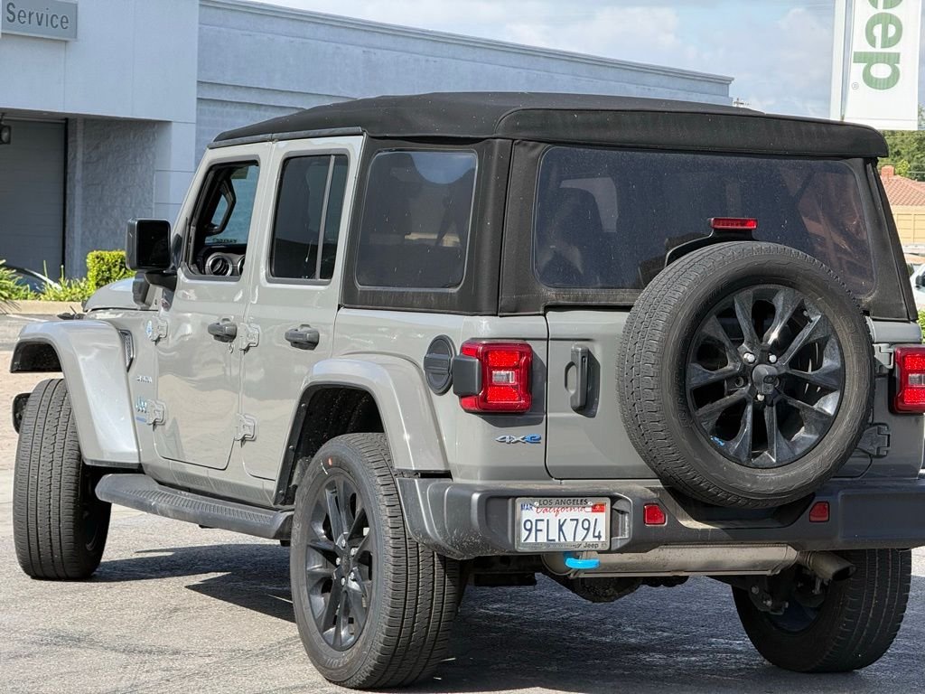 Used 2023 Jeep Wrangler 4xe Sahara 4XE with VIN 1C4JJXP69PW525327 for sale in Claremont, CA