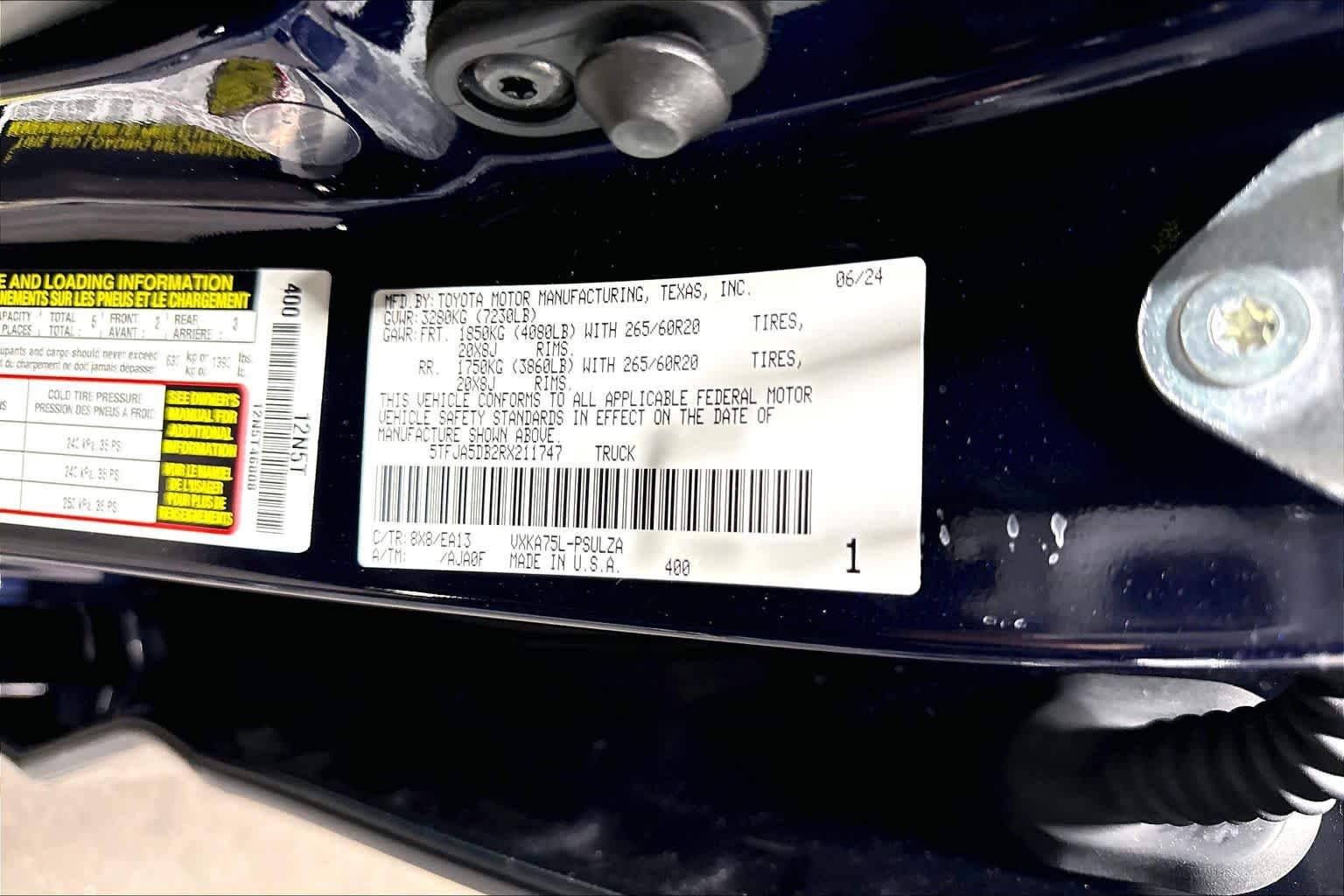 Certified Used 2024 Blueprint Toyota Limited image 36
