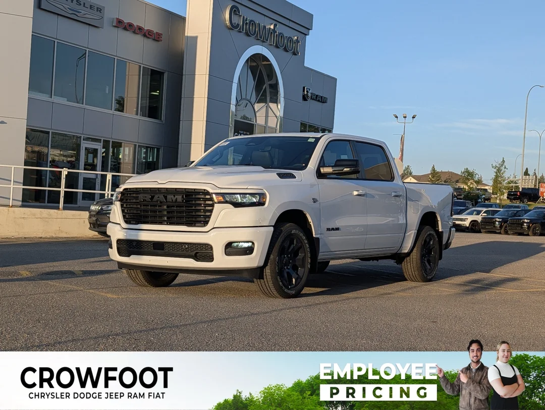 New 2026 White RAM Sport - - 5.7L HEMI eTorque - Trailer Brake Ctrl - 3.92 Rear Axle - All-Weather Mats & More! image 1