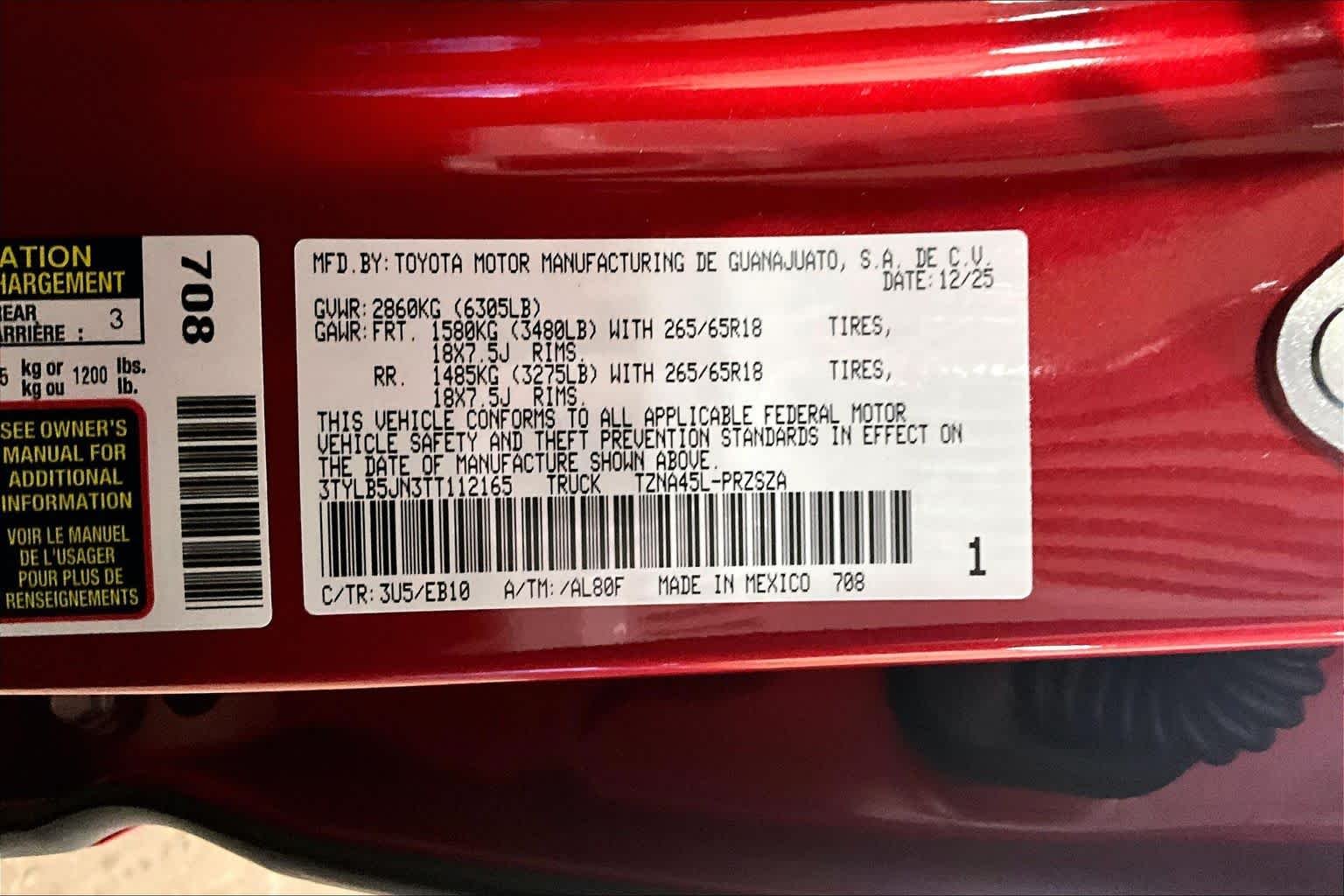 New 2026 Supersonic Red Toyota Limited image 22