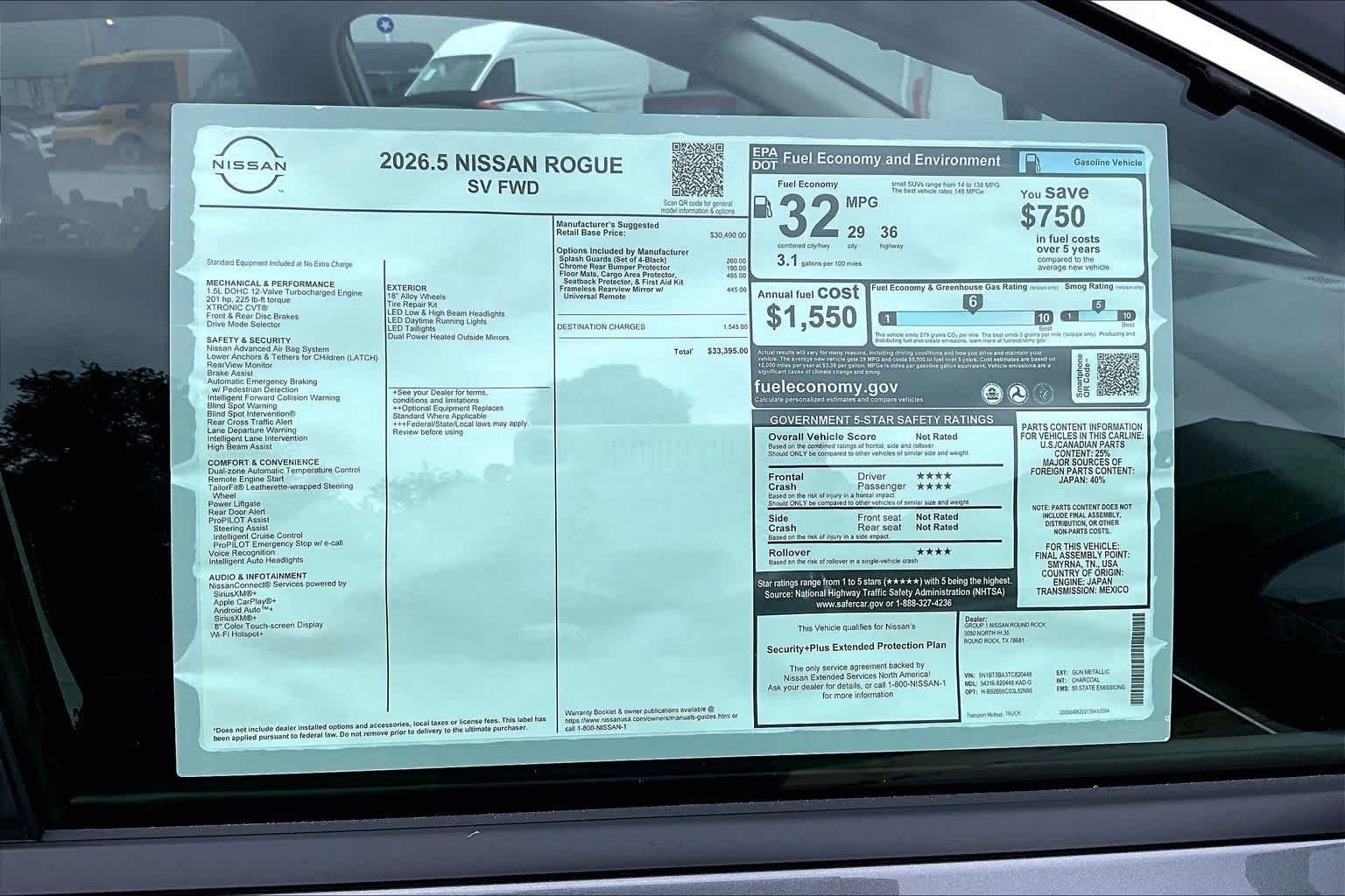 New 2026 Gun Metallic Nissan SV image 19