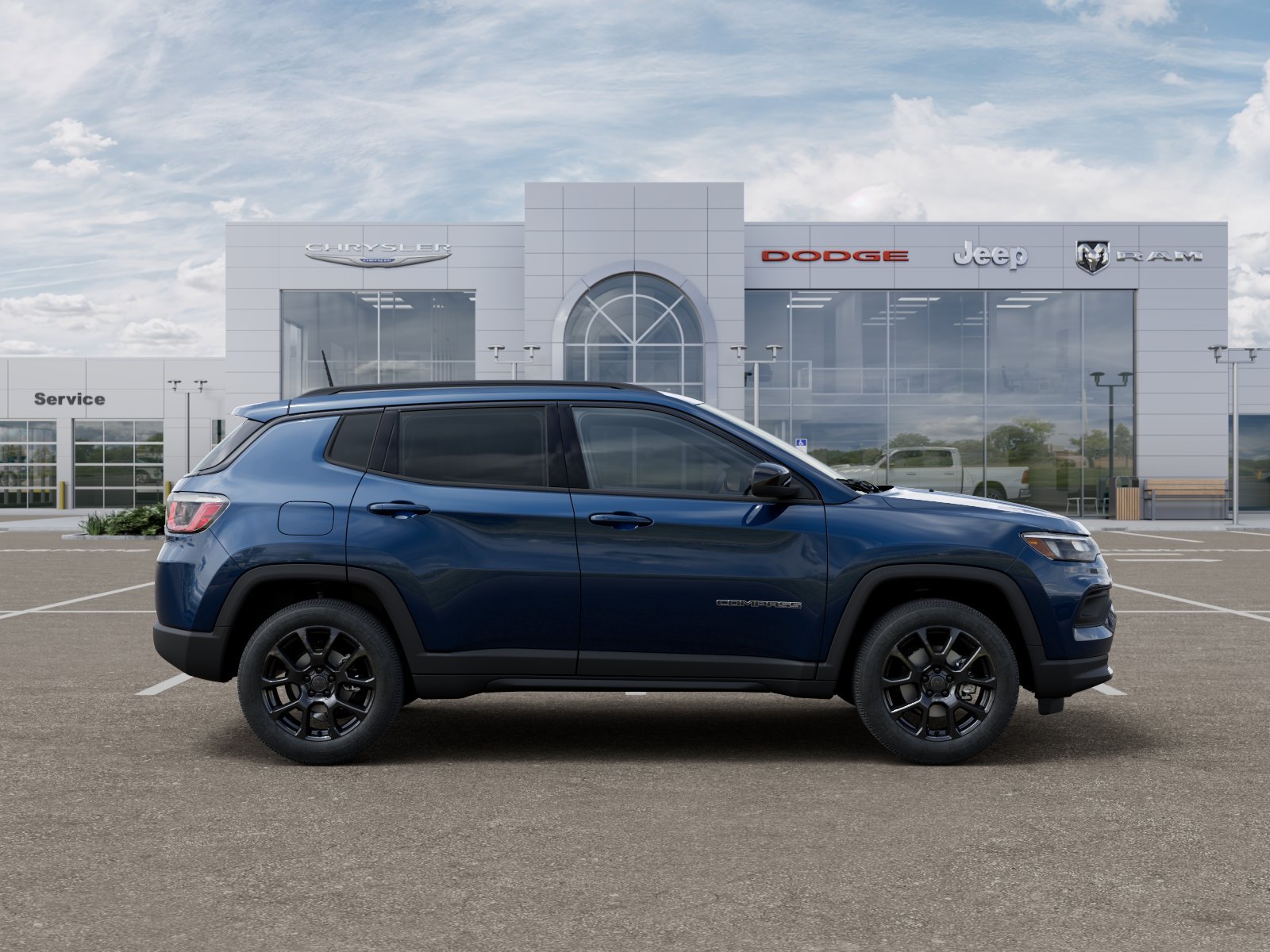 New 2026 Fathom Blue Pearl-Coat Exterior Paint Jeep Latitude image 47