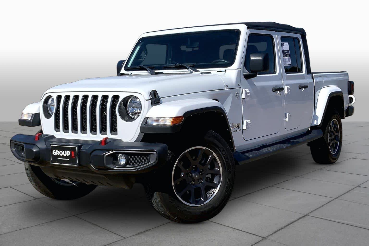 Used 2022 Bright White Clearcoat Jeep Overland image 2