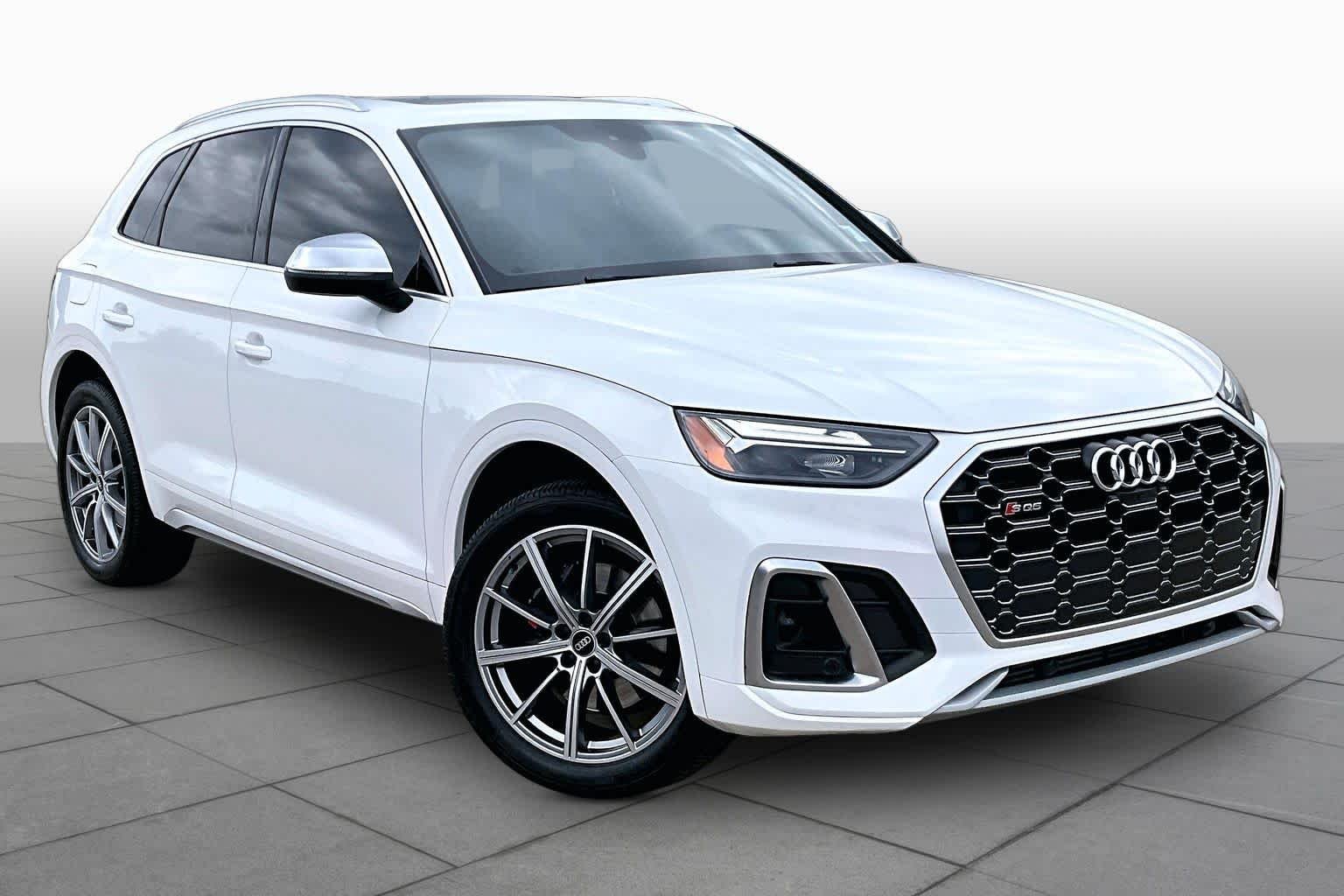 Used 2021 Glacier White Metallic Audi Premium Plus image 3