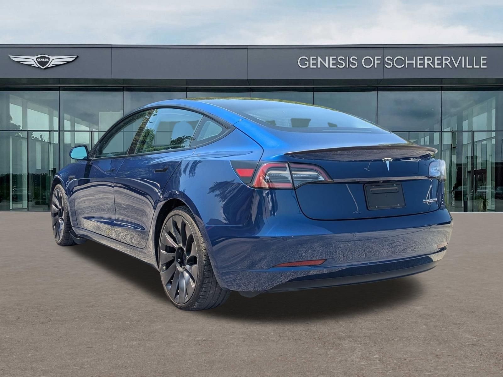 Used 2021 Blue Tesla Performance image 6