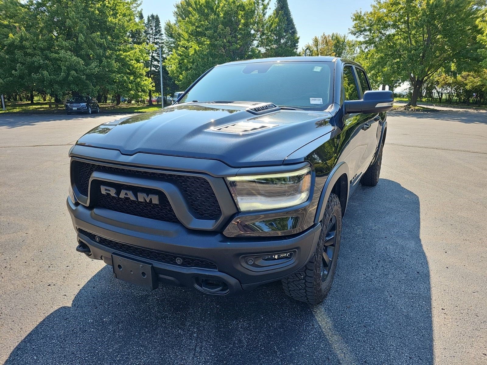 Used 2020 Diamond Black Crystal Pearlcoat Ram Rebel image 2