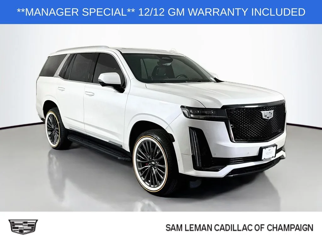Used 2023 White Cadillac Premium Luxury image 1
