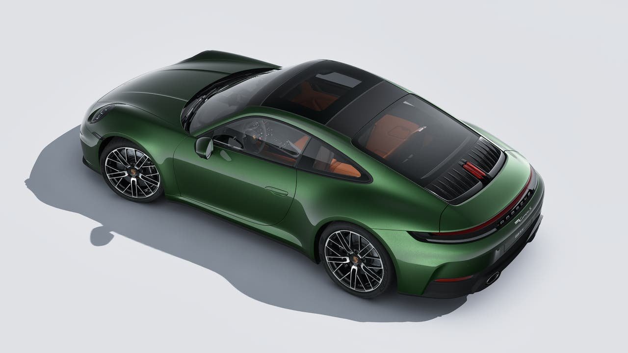 New 2026 Oak Green Metallic Neo Porsche Carrera S image 4