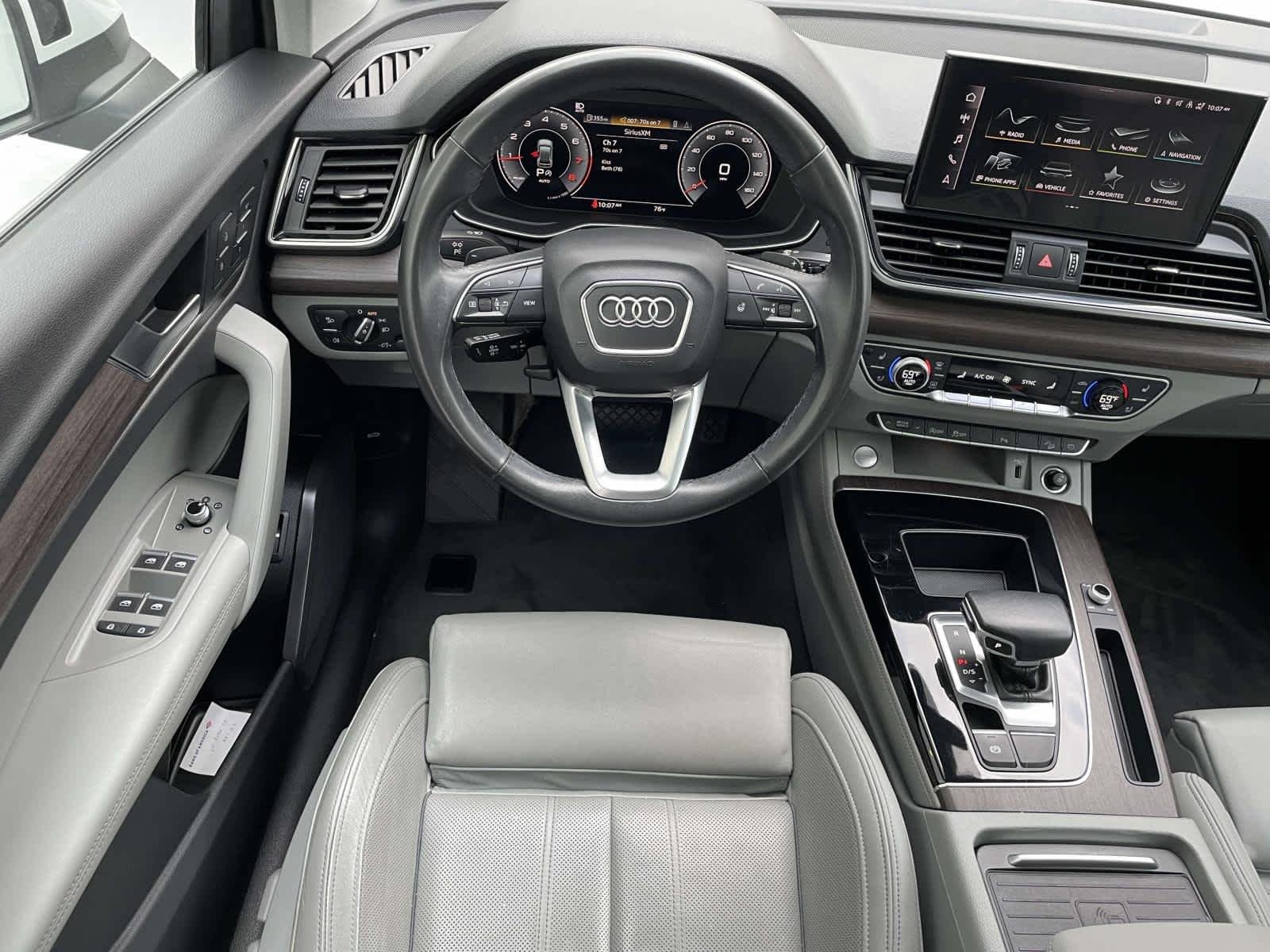 Used 2021 Glacier White Metallic Audi Premium Plus image 2