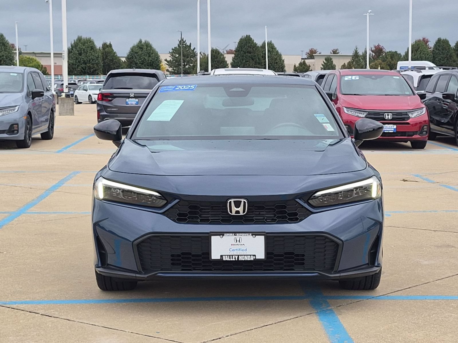 Certified Used 2025 Blue Lagoon Pearl Honda Sport Sedan image 4