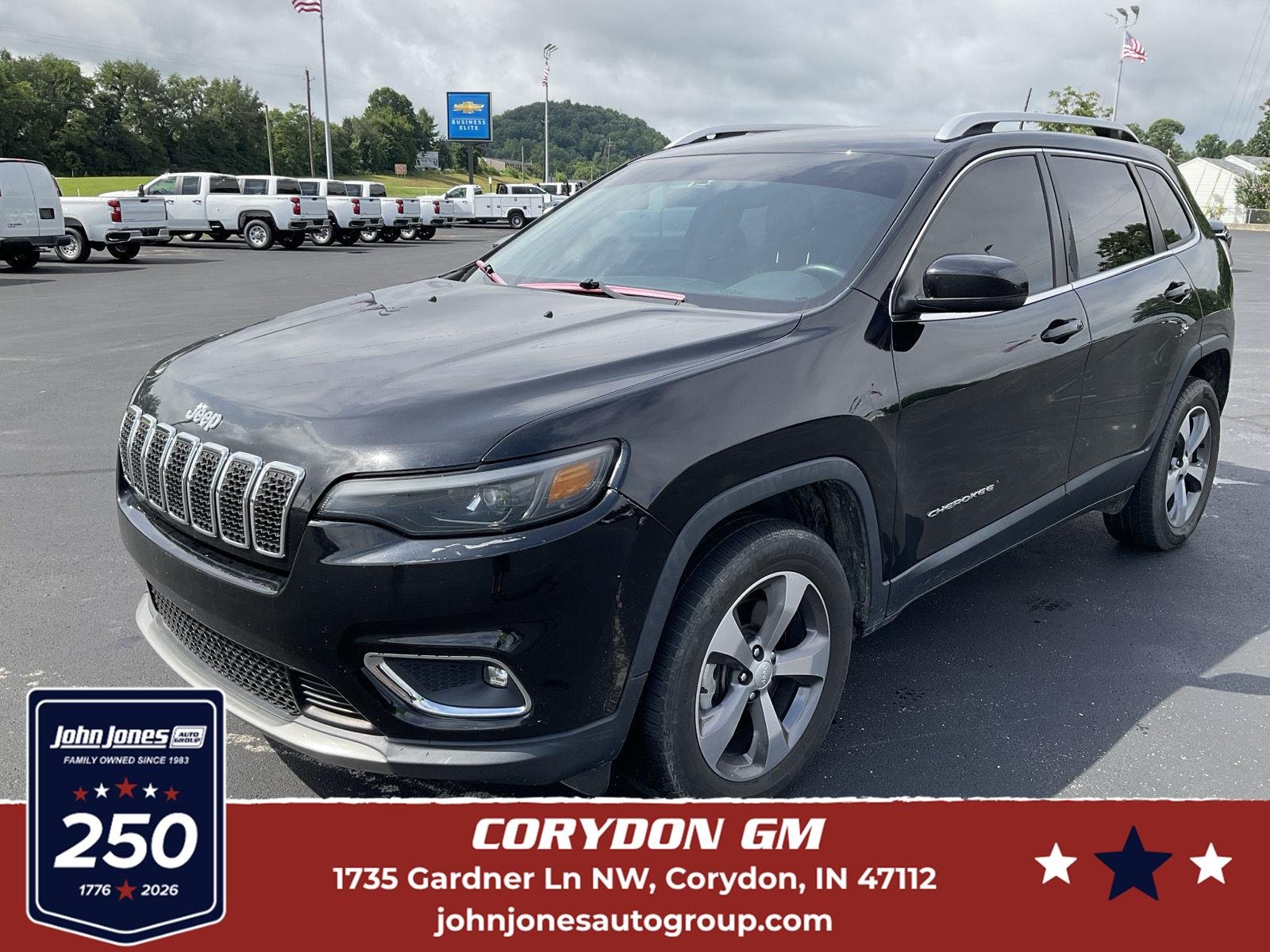 Used 2019 Diamond Black Crystal Pearlcoat Jeep Limited image 1
