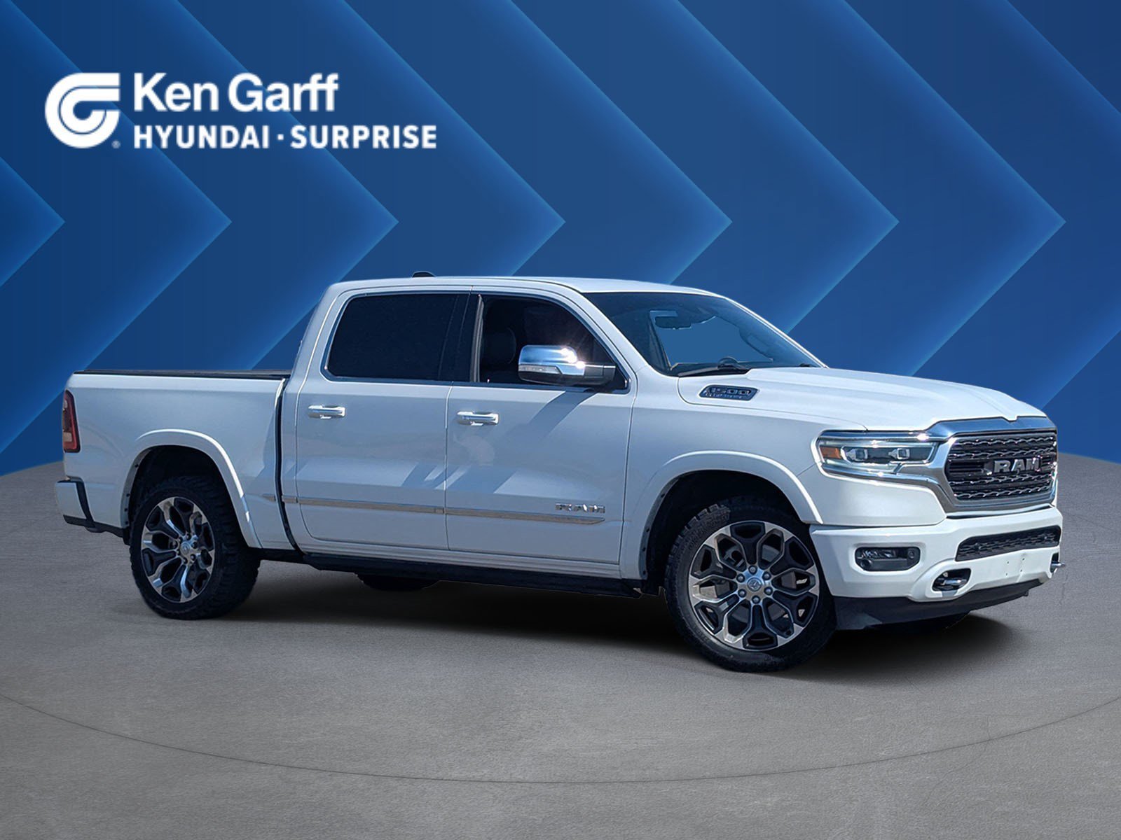 Used 2021 Ivory White Tri-Coat Pearlcoat Ram Limited image 1
