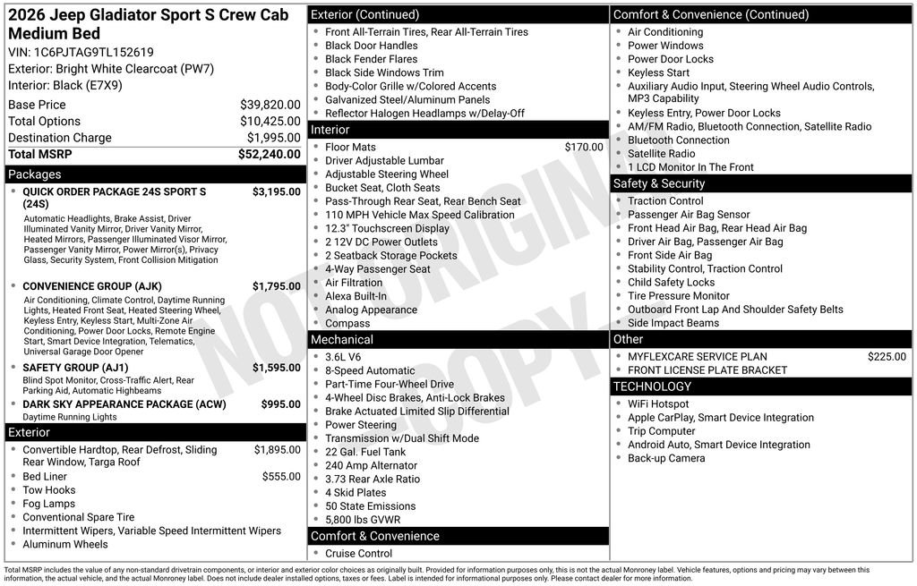 New 2026 Bright White Clearcoat Jeep Sport S image 24