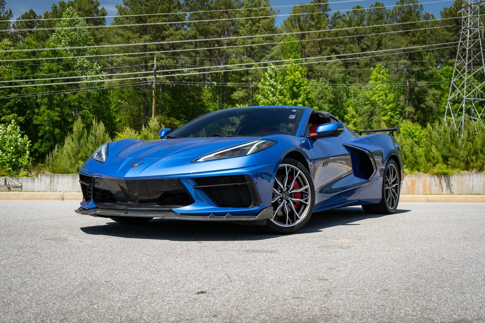 Used 2023 Blue Metallic Chevrolet Stingray image 2
