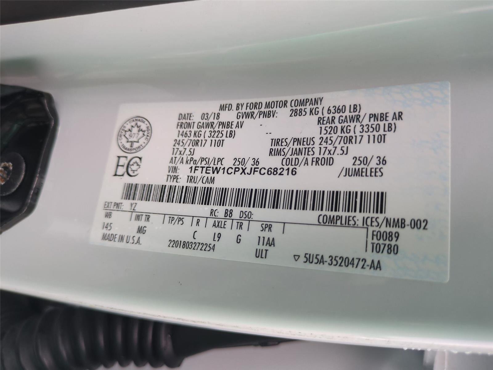 Used 2018 Oxford White Ford XLT image 38