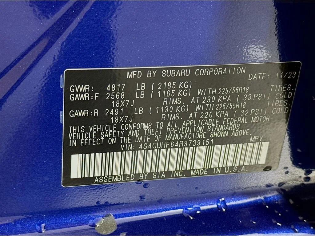Used 2024 Blue Subaru Sport image 39
