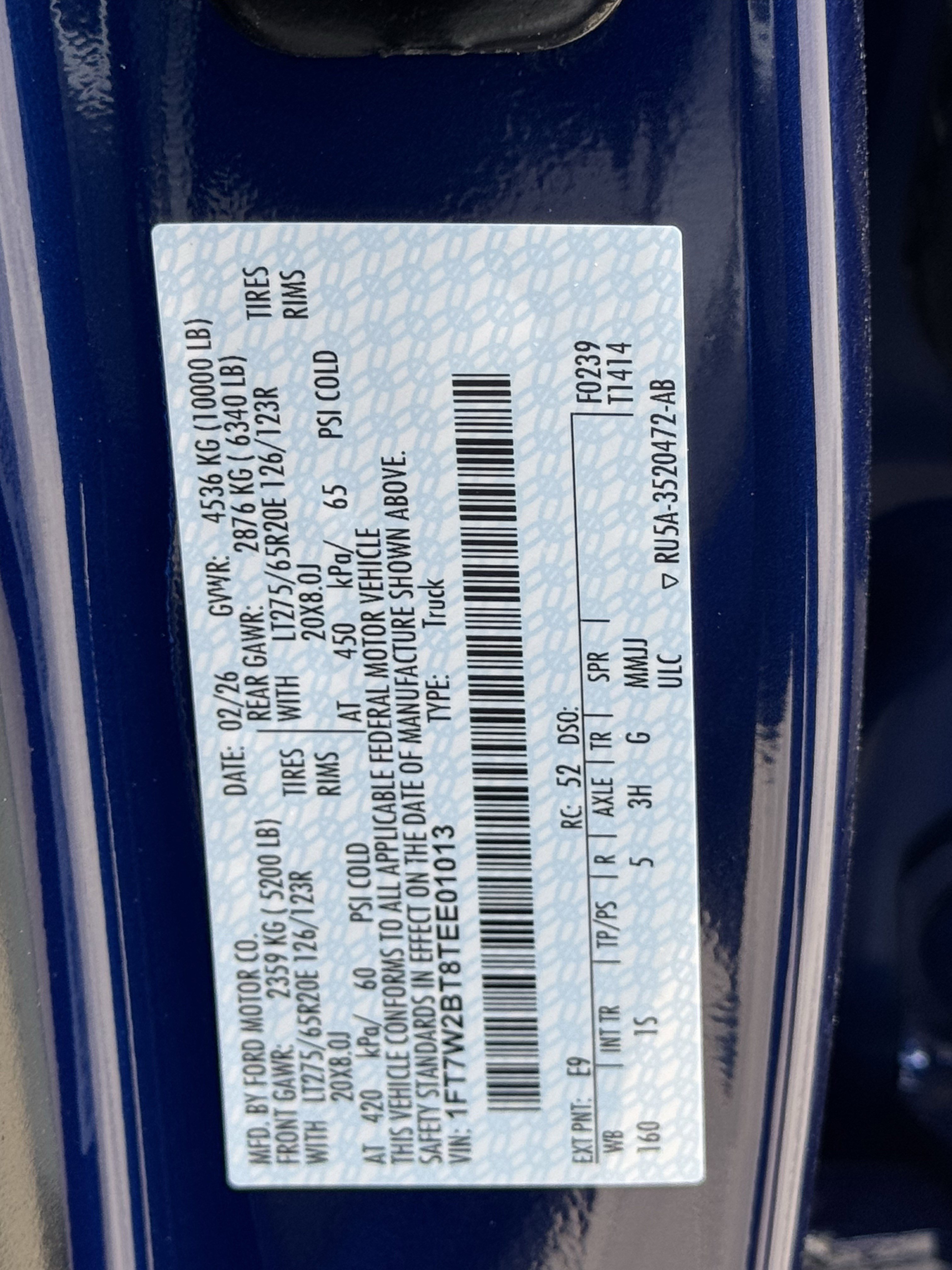 New 2026 Argon Blue Metallic Ford XL image 20