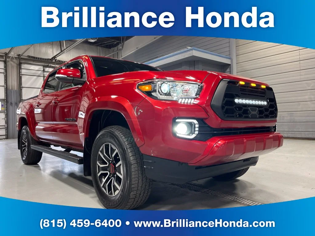 Used 2021 Barcelona Red Metallic Toyota TRD Sport image 1