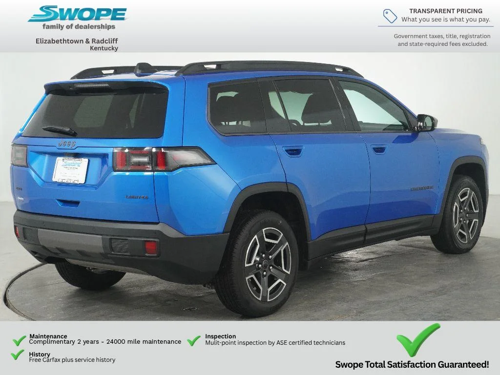 New 2026 Hydro Blue Pearlcoat Jeep Limited image 3