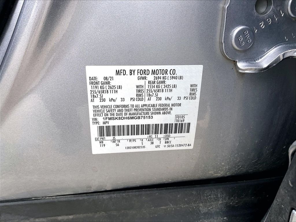 Used 2021 Iconic Silver Metallic Ford XLT image 33