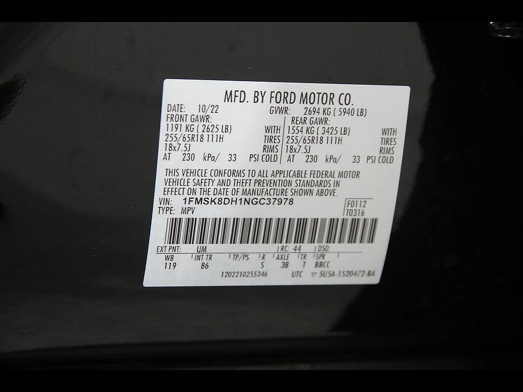 Used 2022 Agate Black Ford XLT image 23