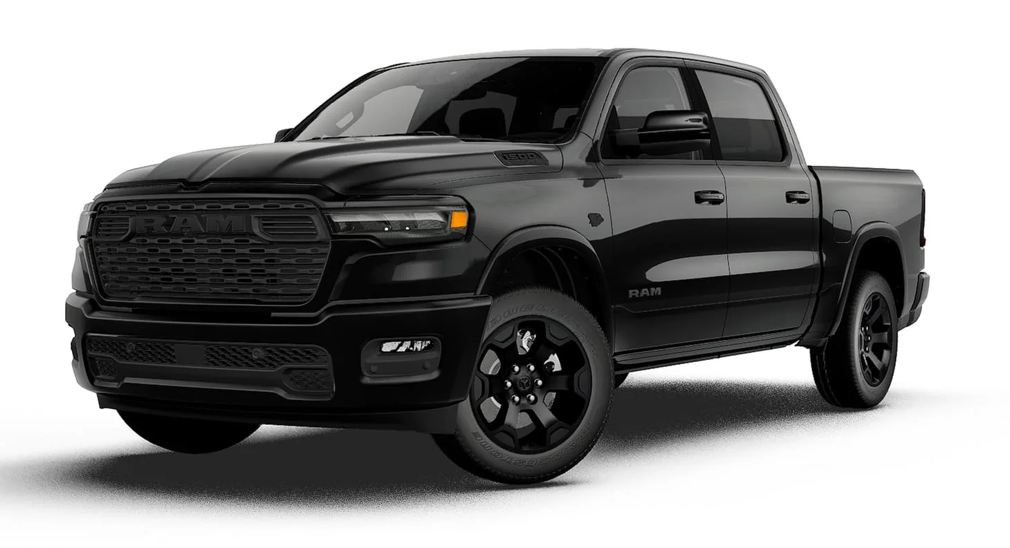 New 2027 Diamond Black Crystal Pearl-Coat Exterior Paint RAM BIG HORN image 13