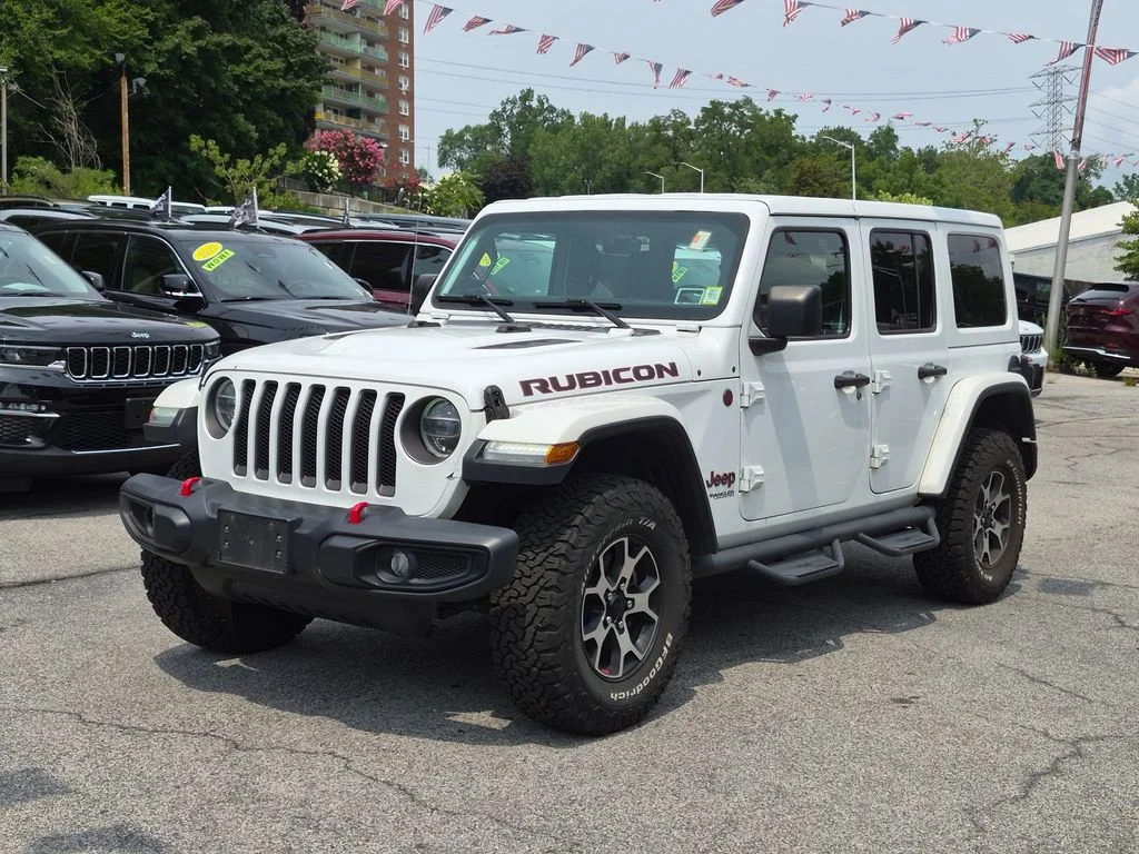 Used 2021 White Jeep Unlimited Rubicon image 1