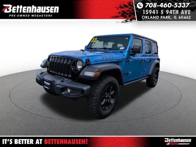 Certified Pre-Owned 2022 Jeep Wrangler Unlimited Willys 4WD