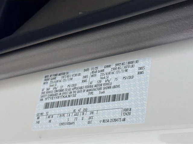 New 2026 Oxford White Ford Cargo Van image 56