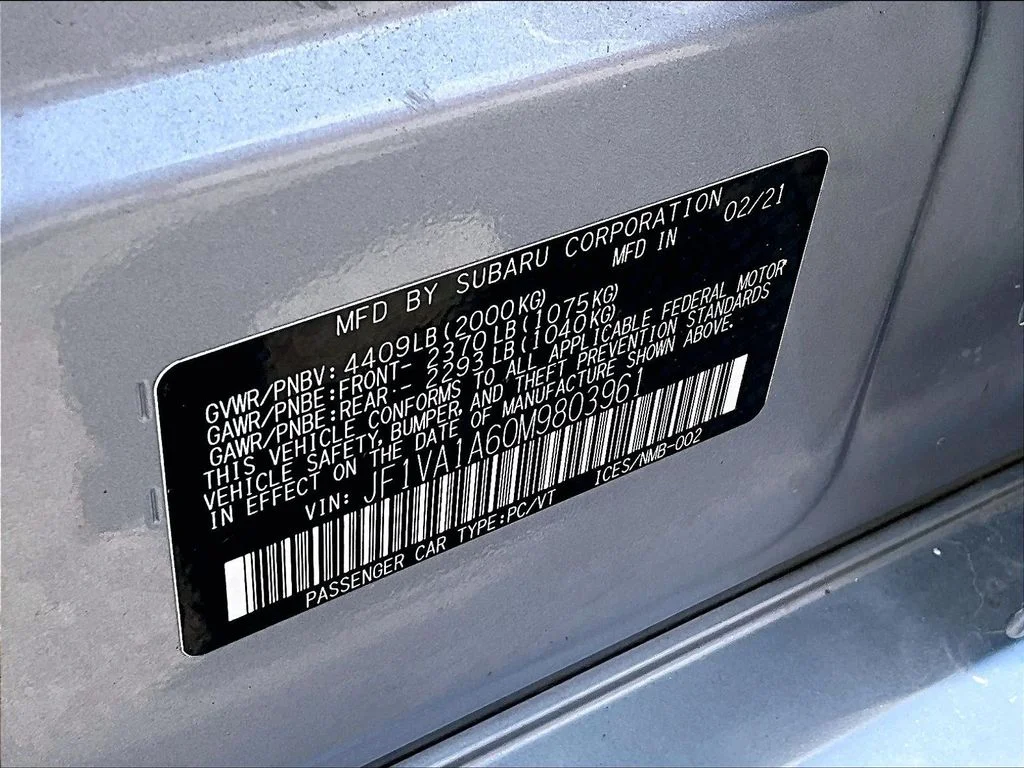 Used 2021 Silver Subaru Base image 36