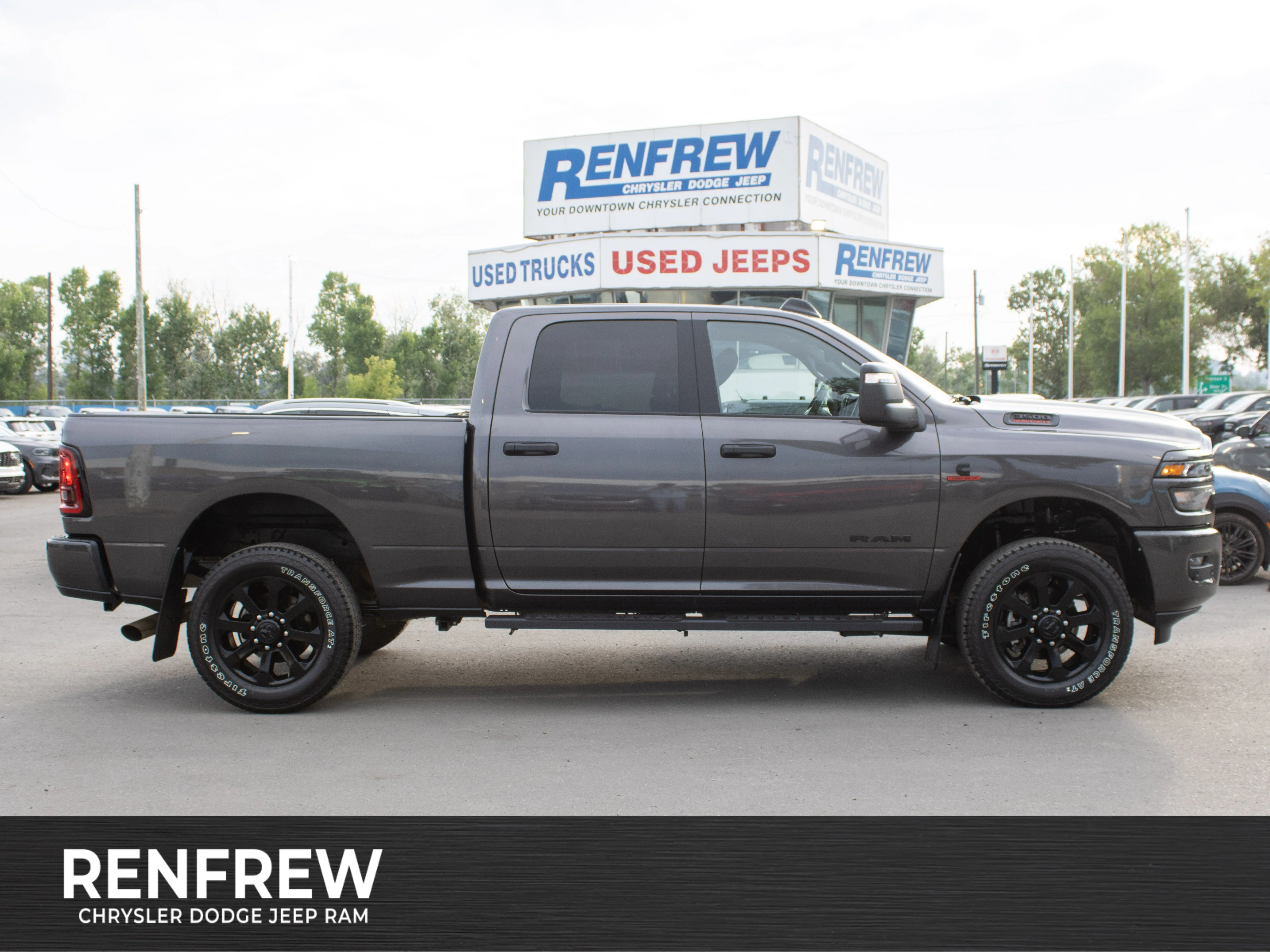 Used 2025 Grey RAM Big Horn* Night Edition | Heated Seats & Wheel | Alpine Audio | Remote Start | image 1