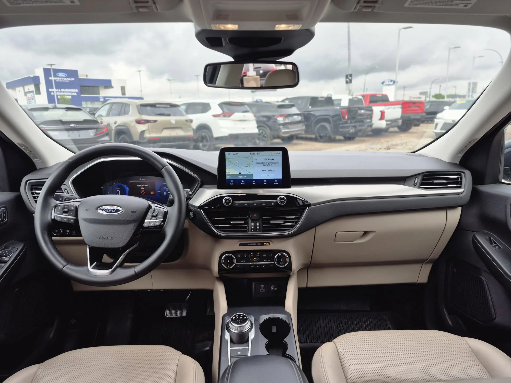 Certified Used 2022 Stone Blue Metallic Ford Titanium Hybrid AWD*Adaptive Cruise | Remote Start | Nav | Htd Leather | Htd Wheel | Lane Keeping image 8