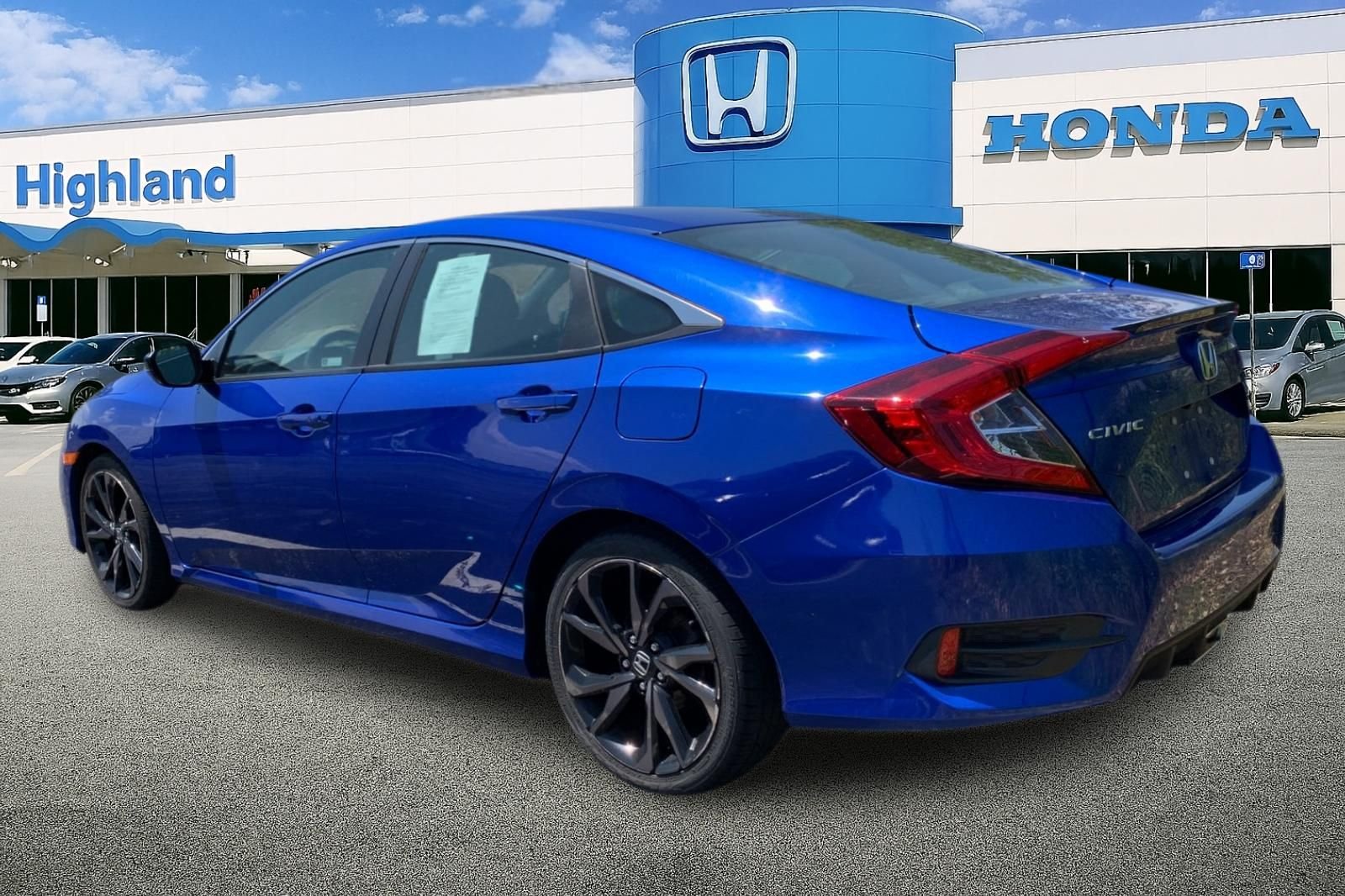 Certified Used 2019 Blue Honda Sport image 3