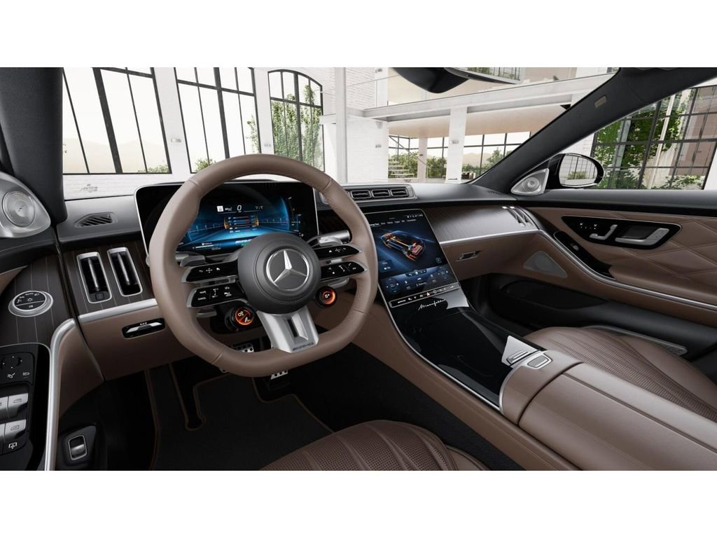 New 2026 MANUFAKTUR Moonlight White Metallic Mercedes-AMG AMG® S 63 E 4MATIC Sedan image 45