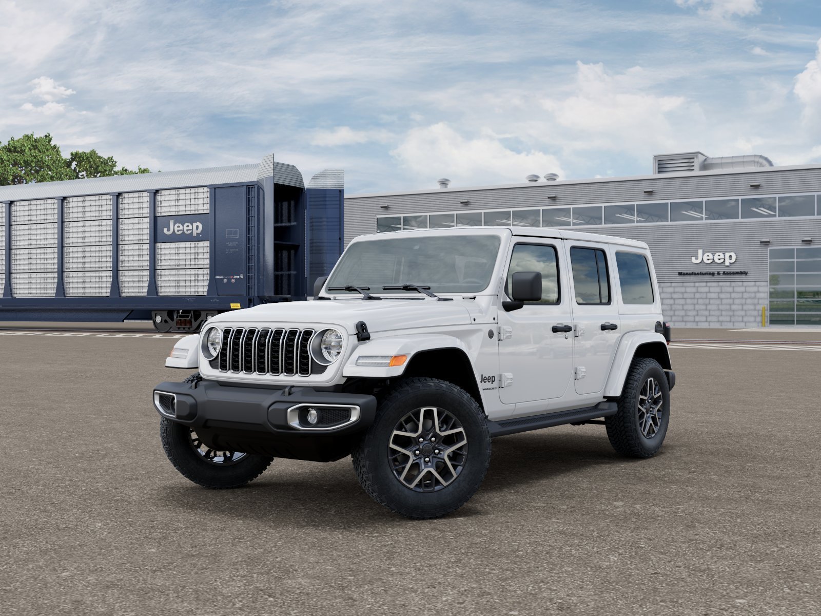 New 2026 Bright White Clear-Coat Exterior Paint Jeep Sahara image 1