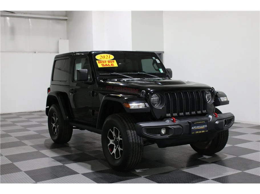 Used 2021 Black Clearcoat Jeep Rubicon image 3