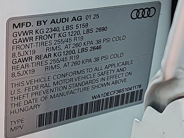 Used 2025 White Audi Premium image 36