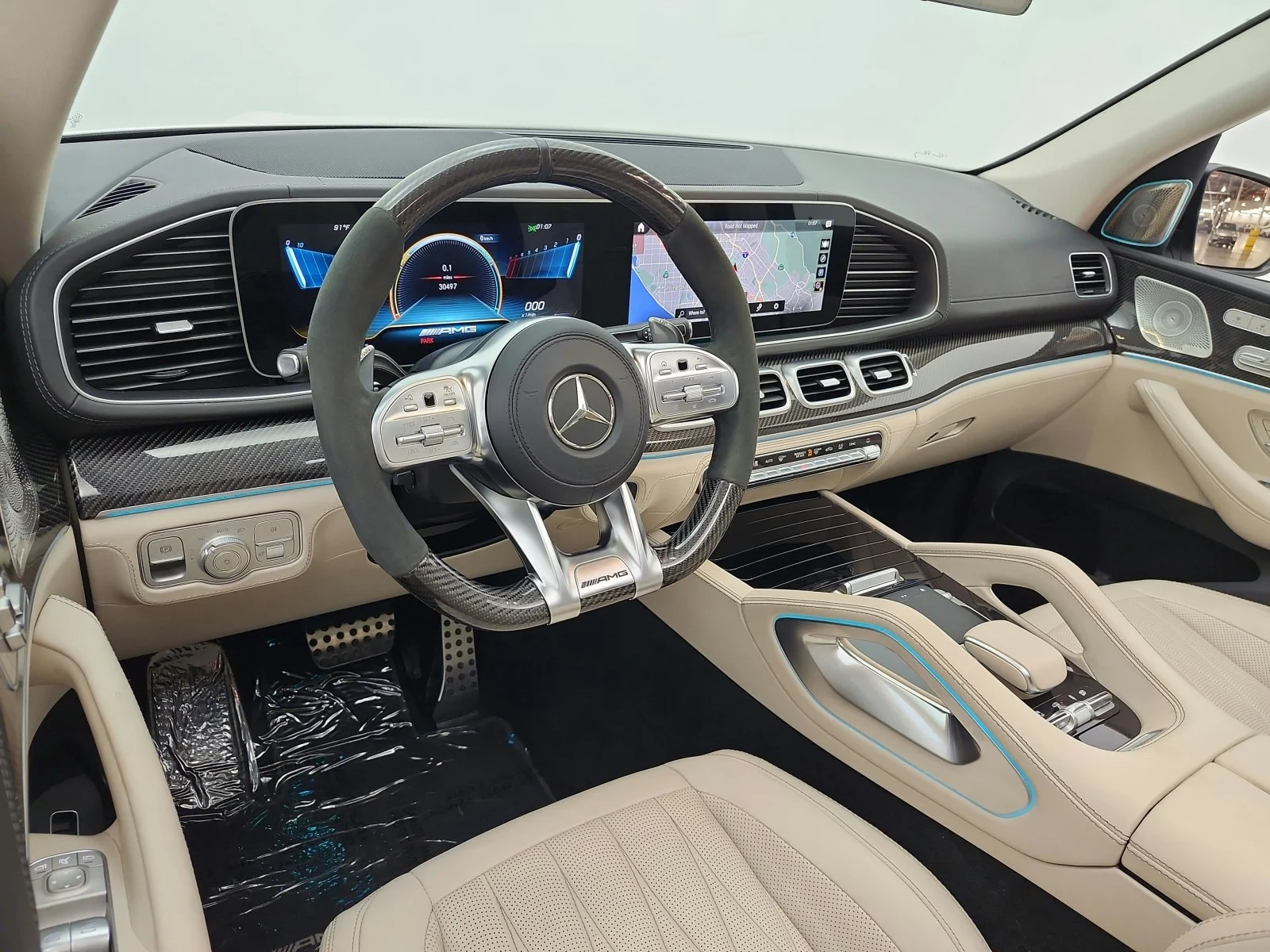 Certified Used 2022 MANUFAKTUR Diamond White Bright Mercedes-Benz AMG® GLE 63 S 4MATIC SUV image 14