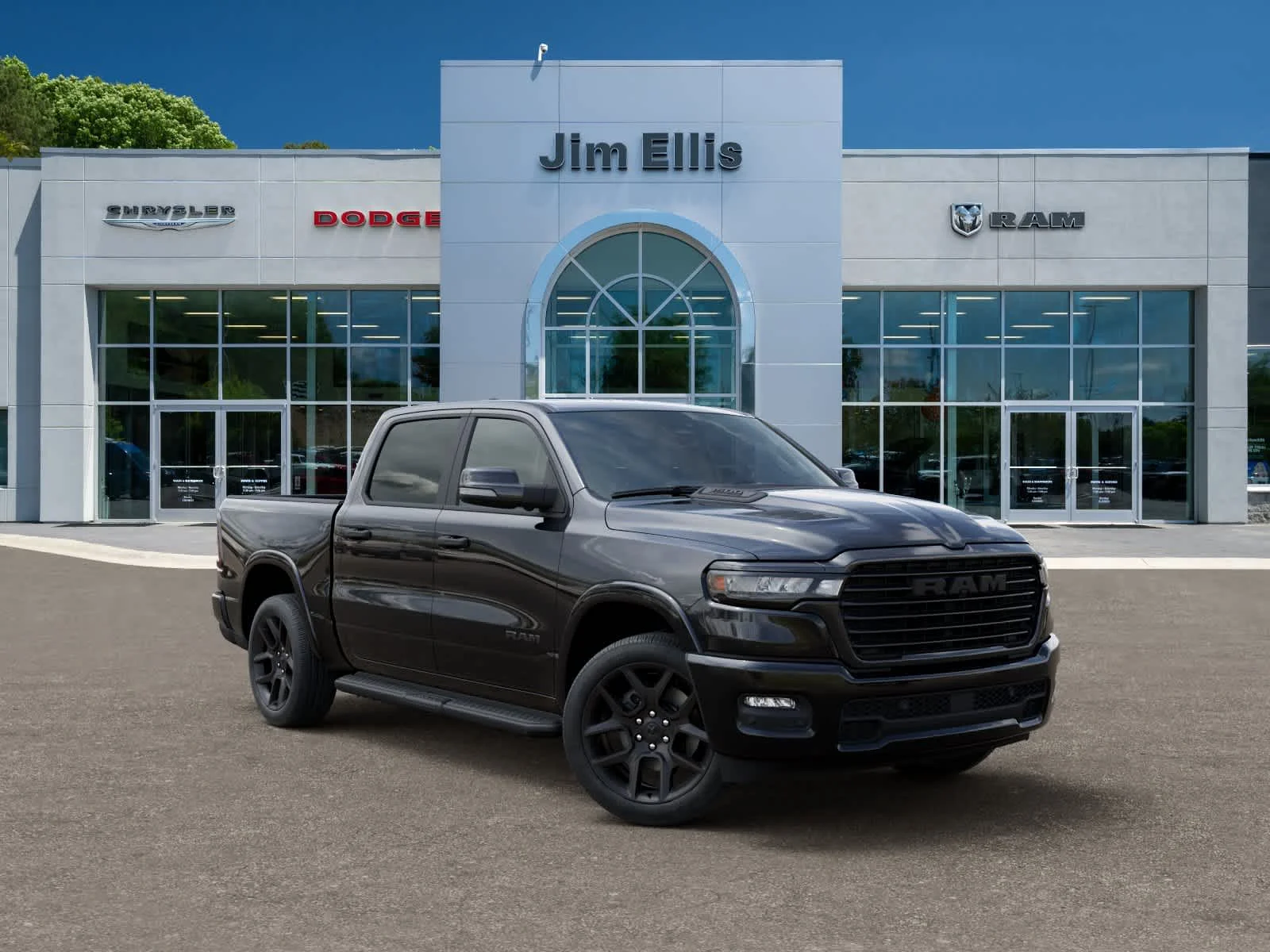 New 2026 Diamond Black Crystal Pearlcoat Ram Laramie image 5