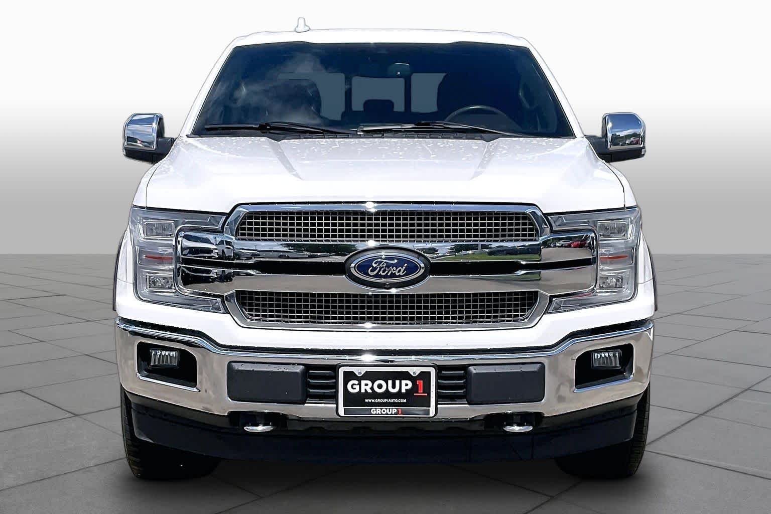 Used 2020 Star White Metallic Tri-Coat/Stone Gray Ford King Ranch image 4